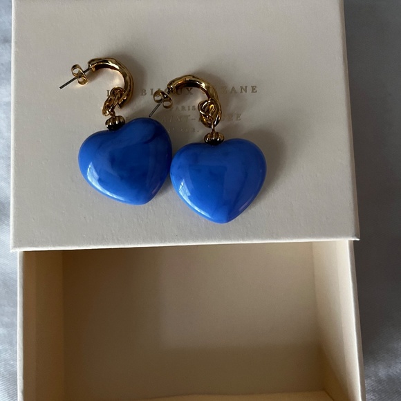 Sézane Pippa  heart shaped earrings with half hoop - Picture 2 of 2